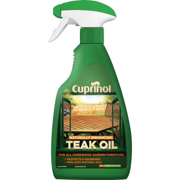 Cuprinol Natural Enhancing Teak Oil Spray Clear 500ml