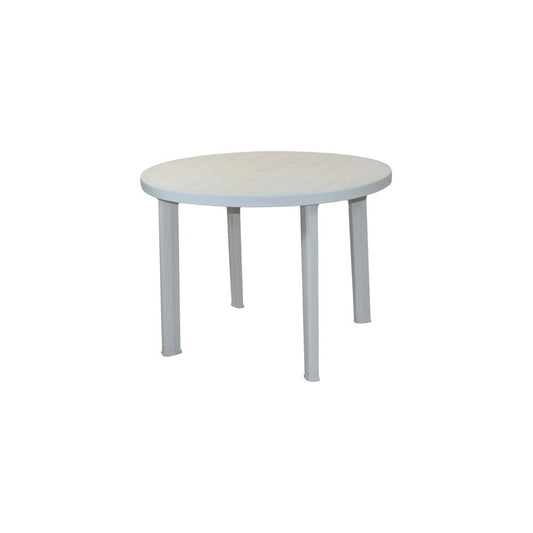 SupaGarden White Plastic Round Table 90cm
