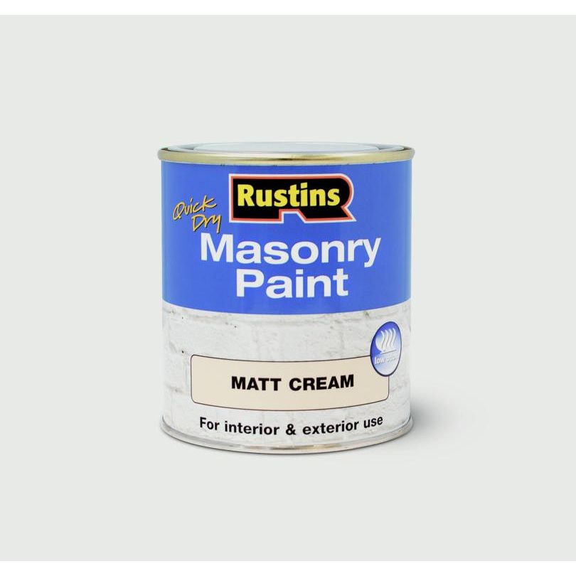 Pintura para mampostería Rustins 250ml Crema