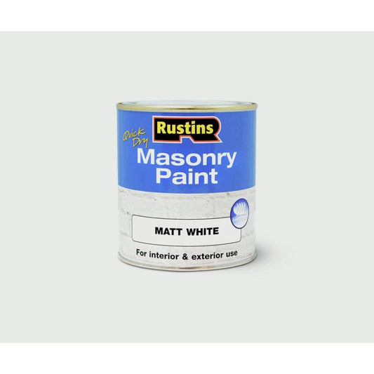 Rustins Masonry Paint 250ml White