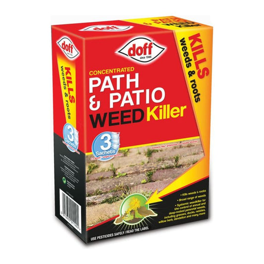 Doff Path &amp; Patio Weedkiller 3 sobres 3 x 80 ml concentrado