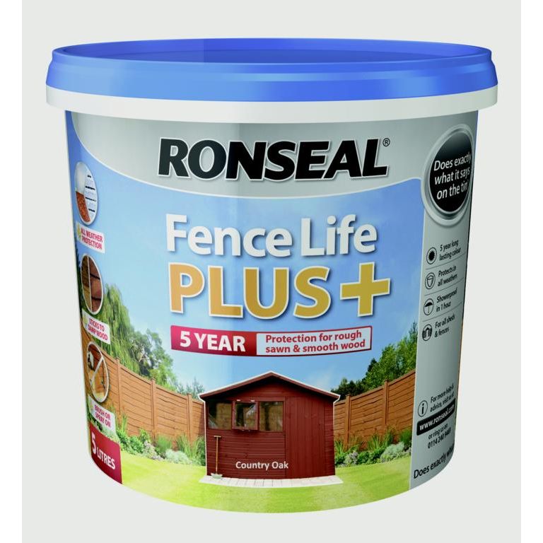 Ronseal Fence Life Plus 5L Country Oak