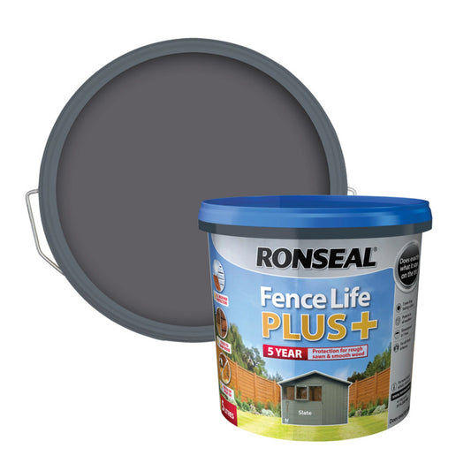 Ronseal Fence Life Plus Ardoise 5L