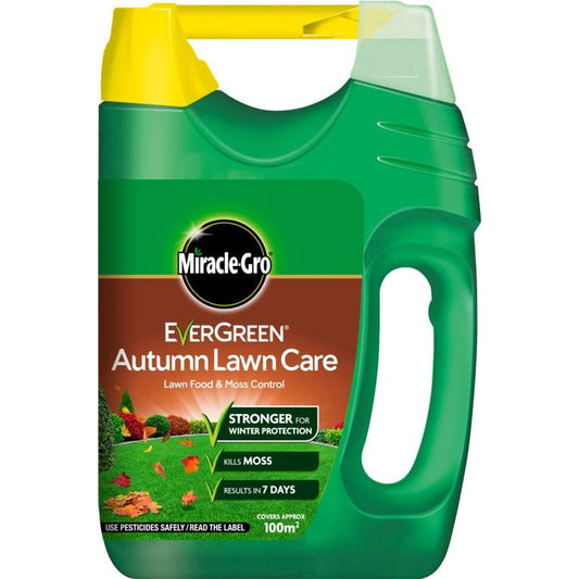 Esparcidor Miracle-Gro® Evergreen Autumn Lawn Care 100m2