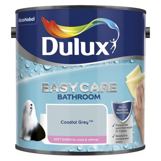 Dulux Easycare Bathroom Soft Sheen 2.5L Coastal Grey