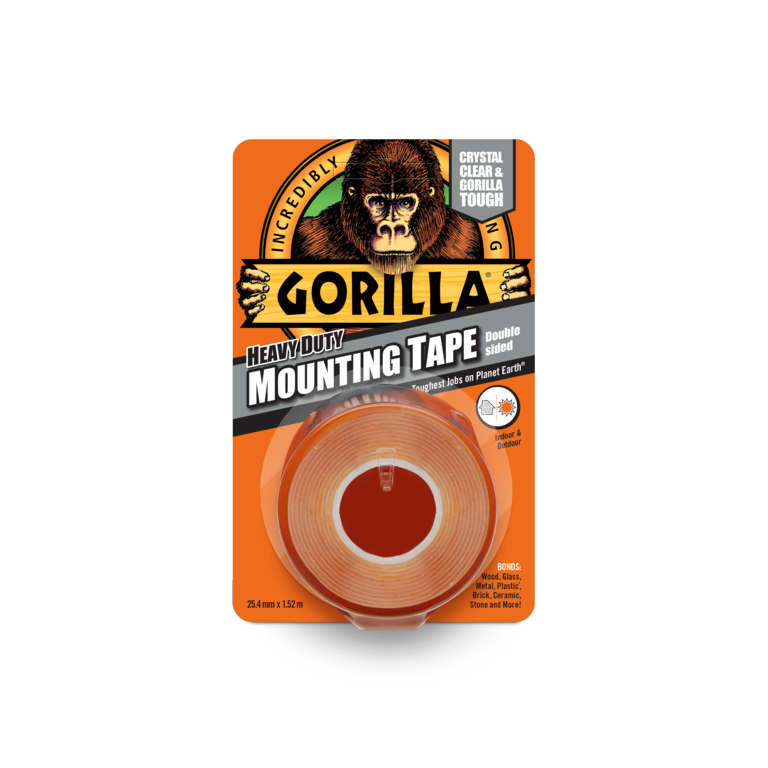 Gorilla Mounting Tape 1.5m Clear