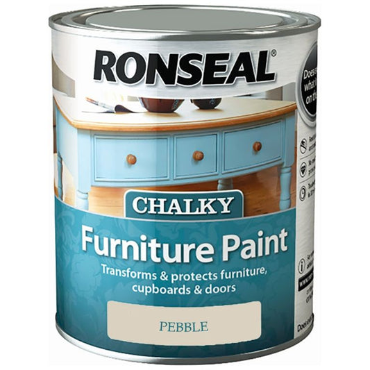 Pintura para muebles Ronseal Chalky 750ml Pebble