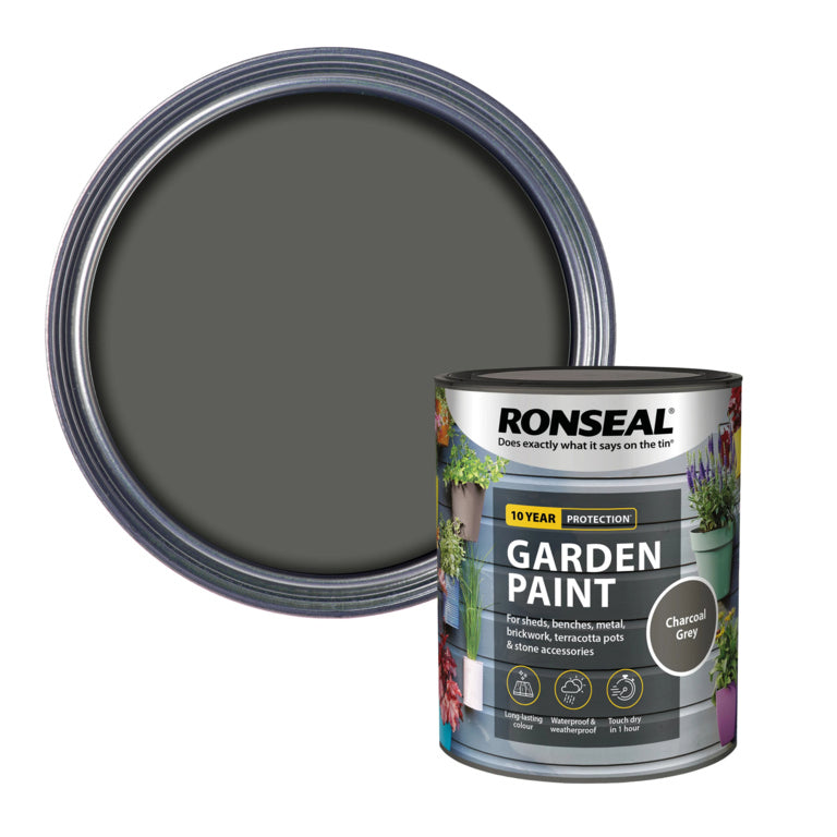 Pintura de jardín Ronseal 750ml Gris carbón