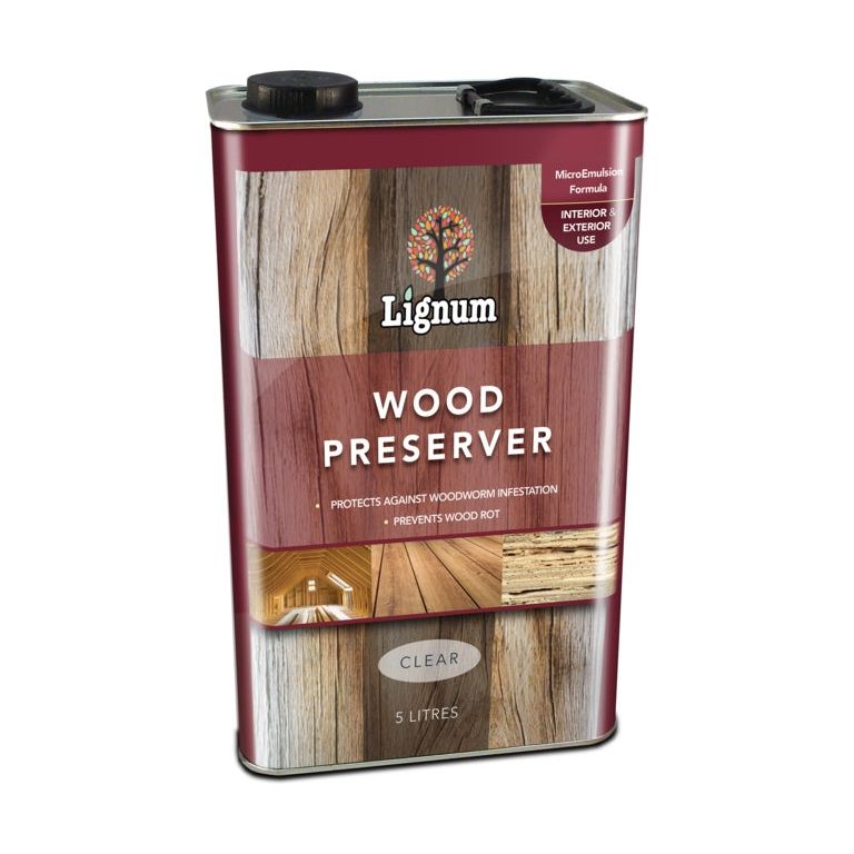 Lignum Wood Preserver 5L Clear
