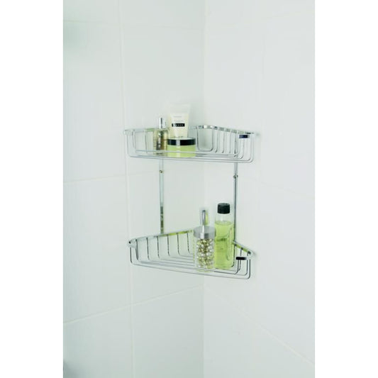 Croydex 2 Tier Corner Basket Large