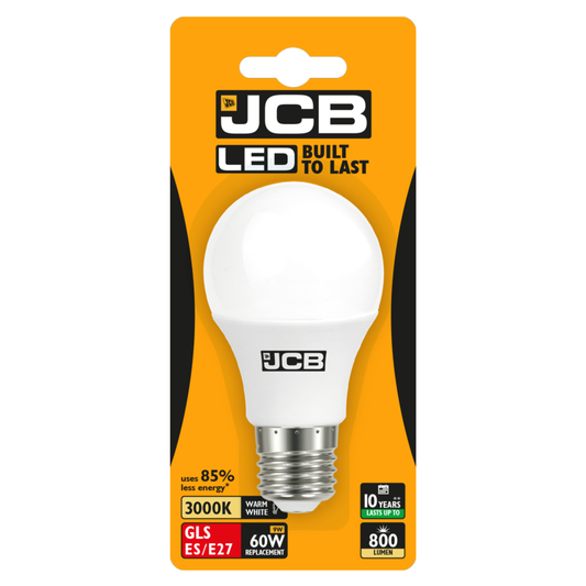JCB LED A60 806lm Opal 10w E27 2700k