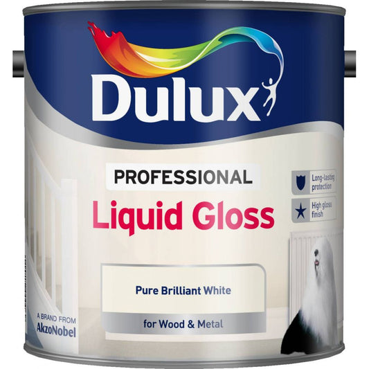 Dulux Professional Brillant Liquide 2,5 L Blanc Brillant Pur