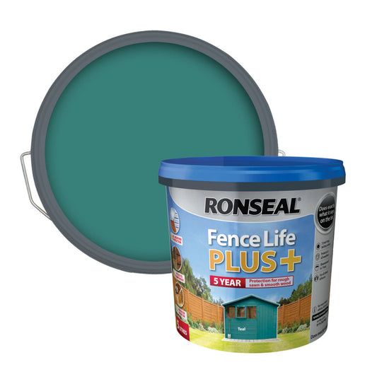 Ronseal Fence Life Plus 5L Teal