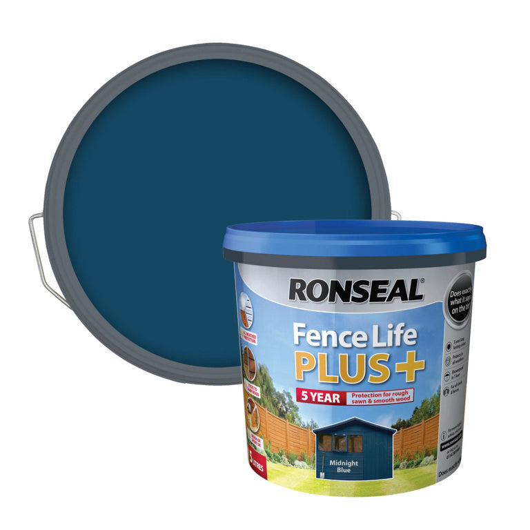 Ronseal Fence Life Plus 5L Bleu Nuit