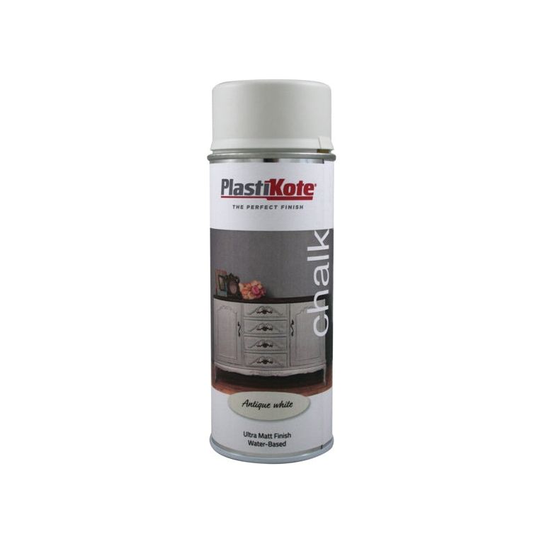 PlastiKote Chalk Spray Paint 400ml Antique White