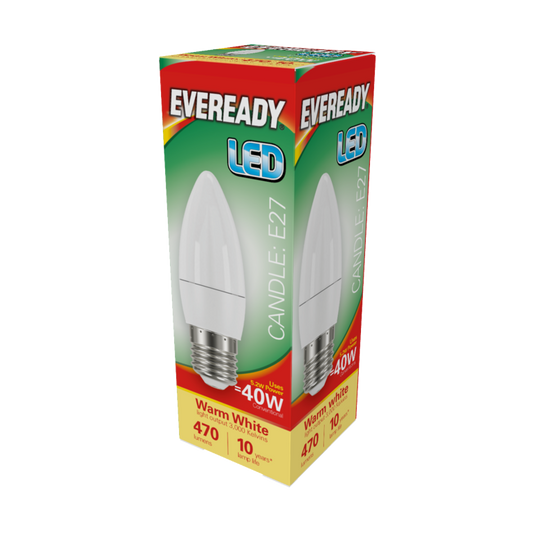 Eveready LED Candle 6W 470lm Warm White 3000k E27