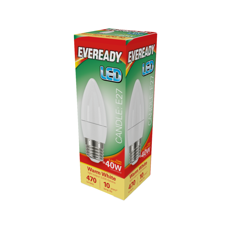 Eveready LED Candle 6W 480lm Daylight 6500k E27