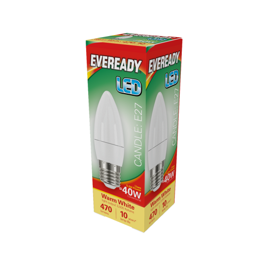 Vela LED Eveready 6W 480lm Luz Día 6500k E27