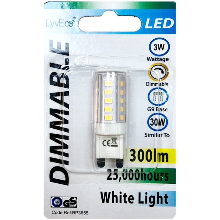 Lyveco LED Dimmable G9 3w/300ml/4000k