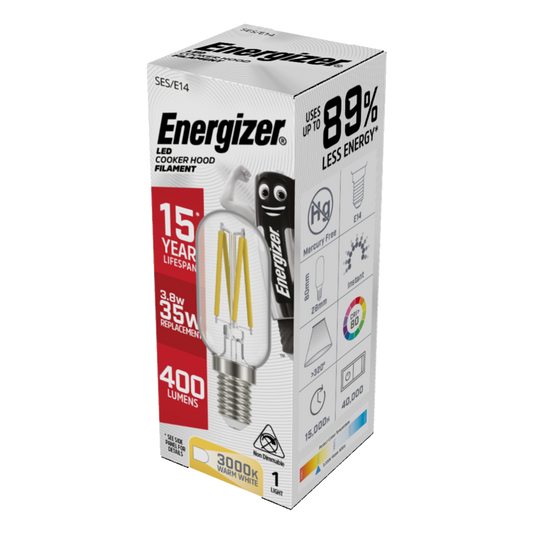 Hotte aspirante LED à filament Energizer E14 3,8w 420lm
