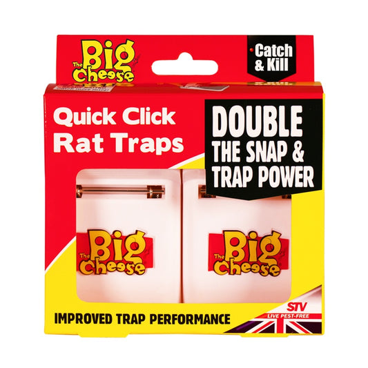 The Big Cheese Quick Click Pièges à Rats Pack 2