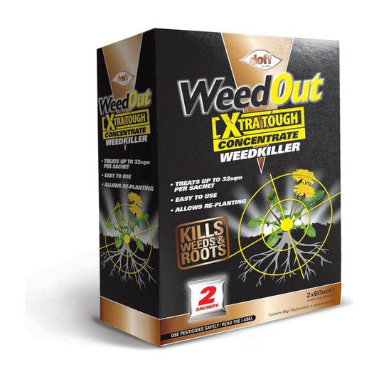 Désherbant concentré extra résistant Doff WeedOut 2 sachets