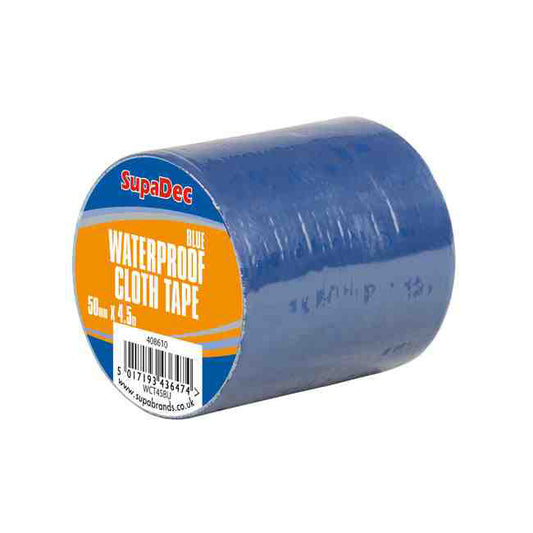 Ruban en tissu imperméable SupaDec 48 mm x 4,5 m bleu