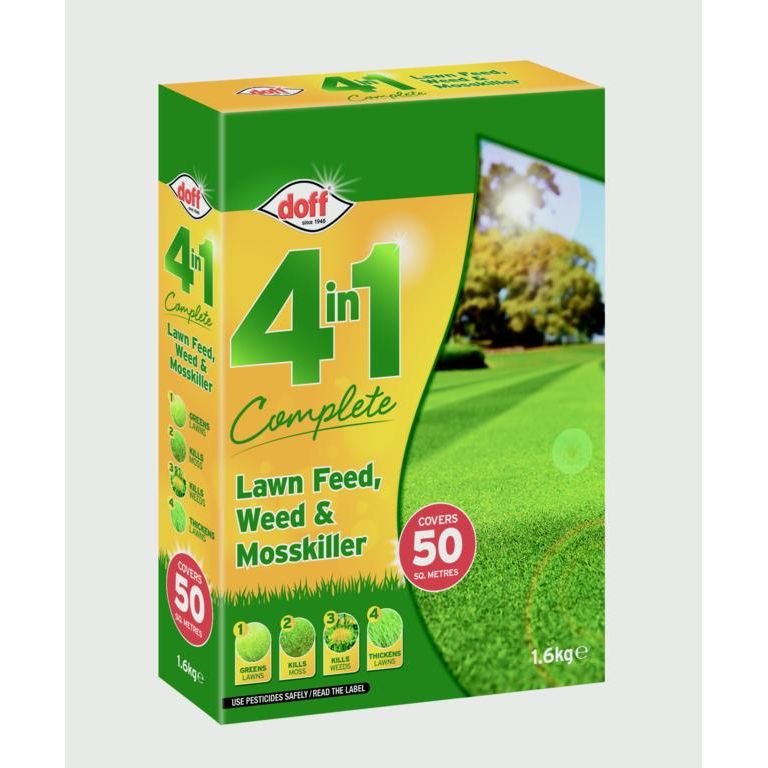 Doff 4 In 1 Complete Lawn Feed, Weed & Mosskiller 1.75kg