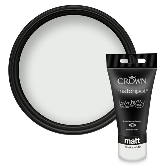 Crown Matt Emulsion 40ml Blanc Crayeux