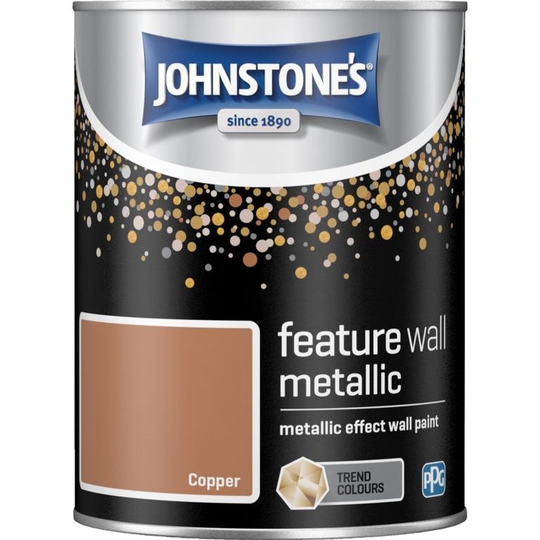 Johnstone's Feature Wall Metallic 1.25L Copper