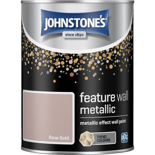 Johnstone's Feature Wall Metallic 1.25L Rose Gold