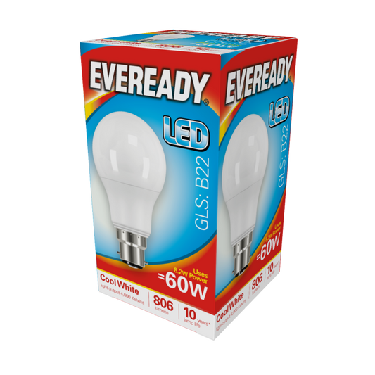 Eveready LED GLS 60W 820lm B22