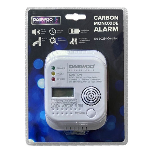 Alarma digital de monóxido de carbono Daewoo