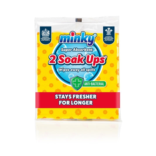 Minky Anti-Bac Absorbants Pack 2
