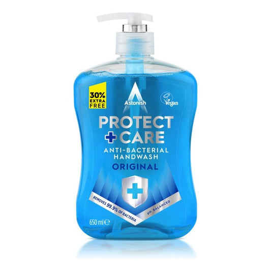 Astonish Protect + Care Lavage Antibactérien pour les Mains Original 650 ml