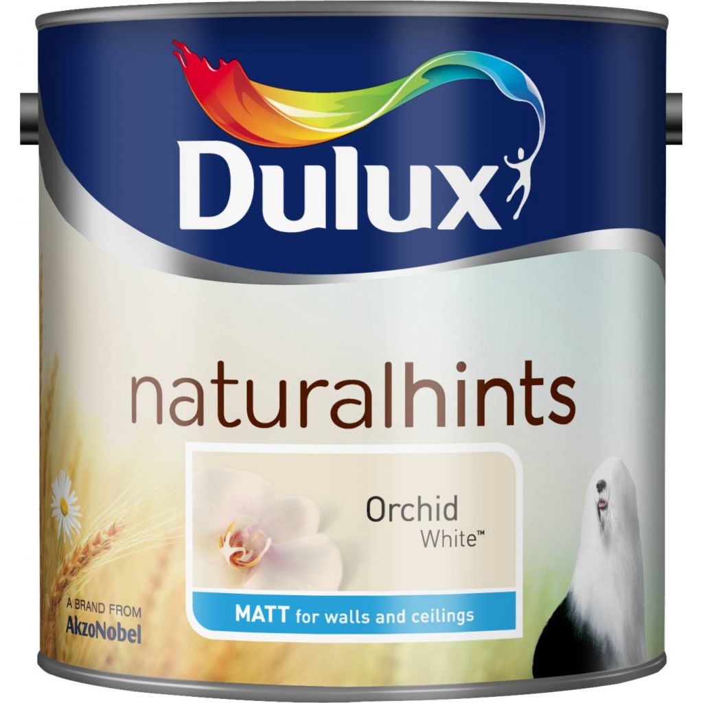 Dulux Natural Hints Mat 2,5 L Blanc Orchidée