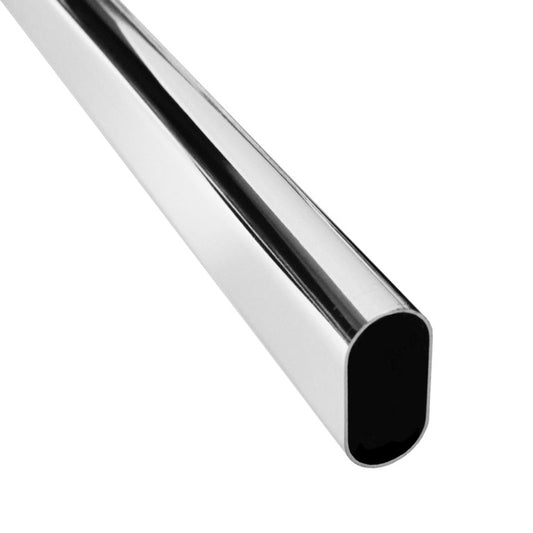 Securit Chrome Oval Tube 30mm 4ft