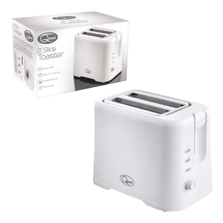 Quest 2 Slice Toaster White