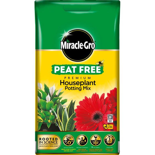 Mezcla para macetas para plantas de interior Miracle-Gro® Compost sin turba 10L