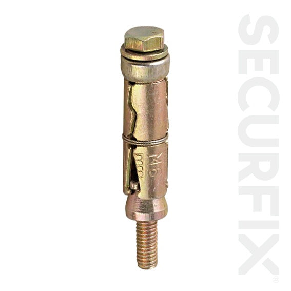 Securfix Trade Pack Anclaje de perno de expansión M6X80mm, paquete de 10