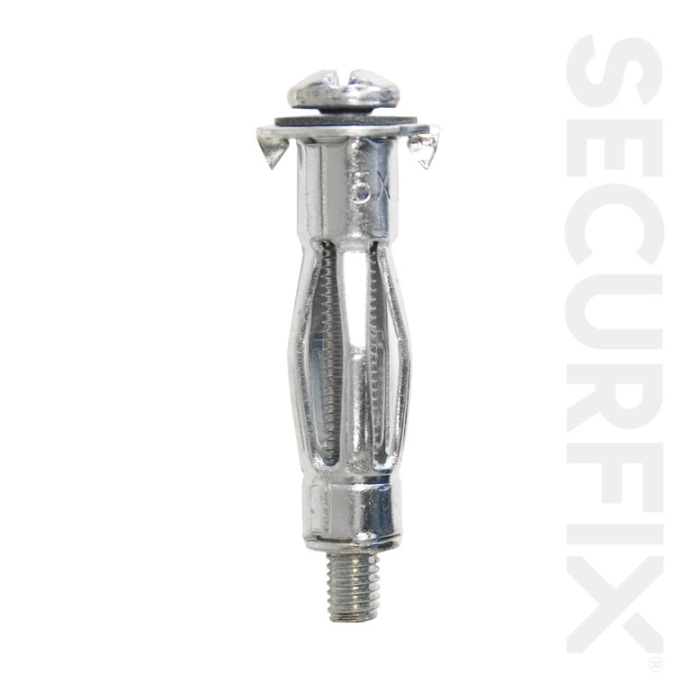 Securfix Heavy Duty Hollow Wall Anchors M4x40 5 Pack