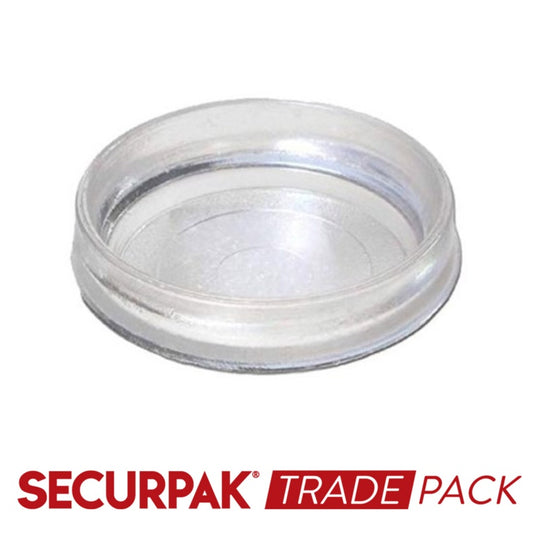 Securpak Trade Pack Lot de 4 tasses à roulettes transparentes, grand format
