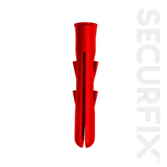 Securfix General Purpose Plugs Red 100 Pack