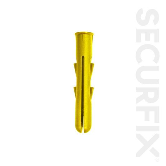 Securfix General Purpose Plugs Yellow 100 Pack
