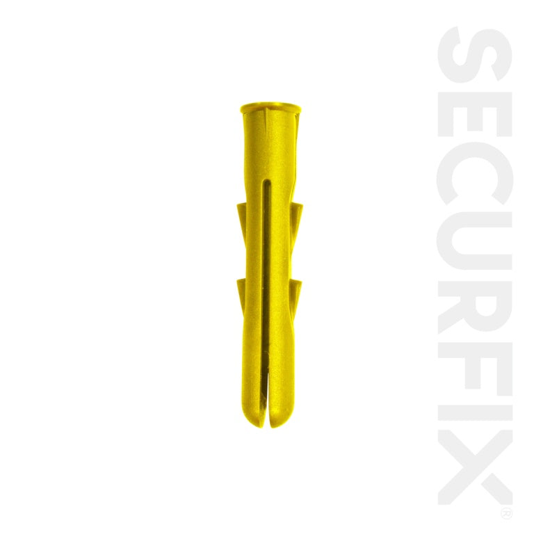 Securfix General Purpose Plugs Yellow 100 Pack