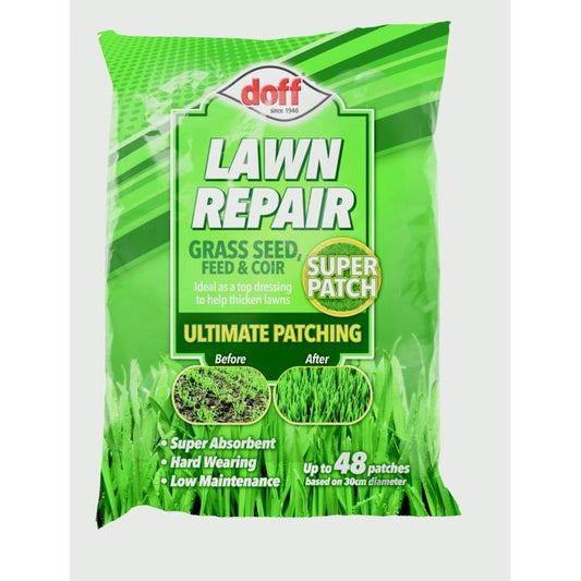 Doff Lawn Repair Grass Seed Feed & Coir 2kg