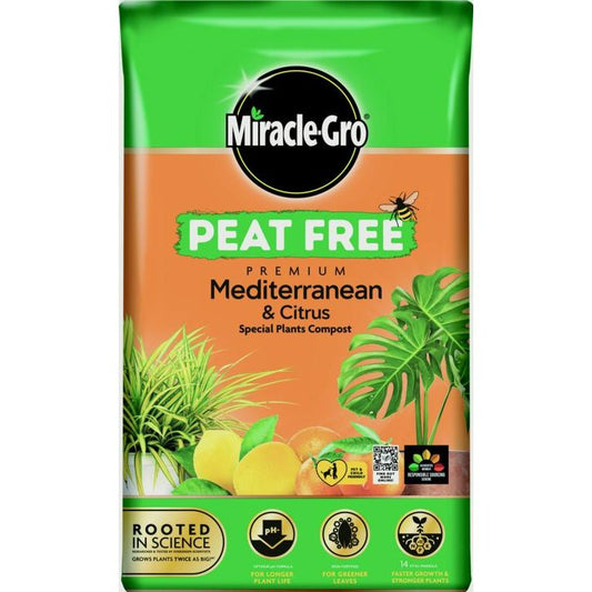 Miracle-Gro® Compost sin turba mediterránea y cítrica 6L