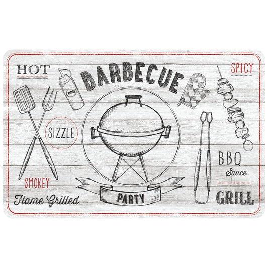 d-c-fix® Rio BBQ Off Whitet Wipe Clean Placemat Pack 13