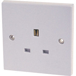 Dencon 13A, Single Socket Outlet to BS1363 Pre-Packed
