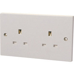Dencon 13A, Twin Socket Outlet to BS1363 Pre-Packed